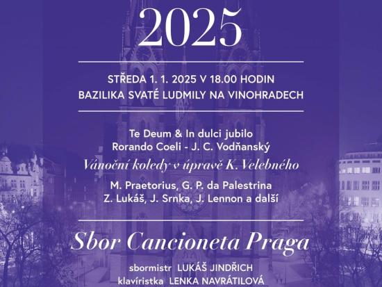 Novoroční koncert 2025 - sbor Cancioneta Praga a hosté