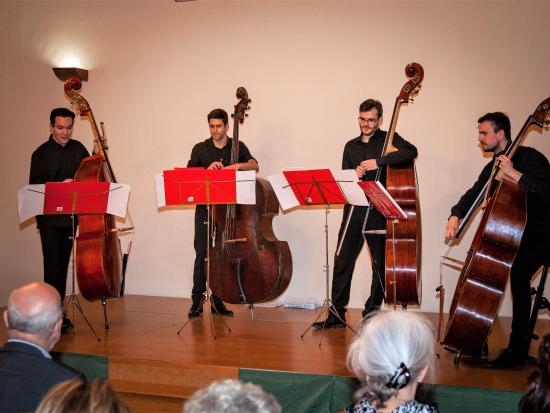 Prague Double Bass Quartet v Emauzích